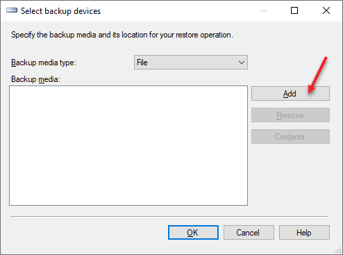 Restore SQL 3